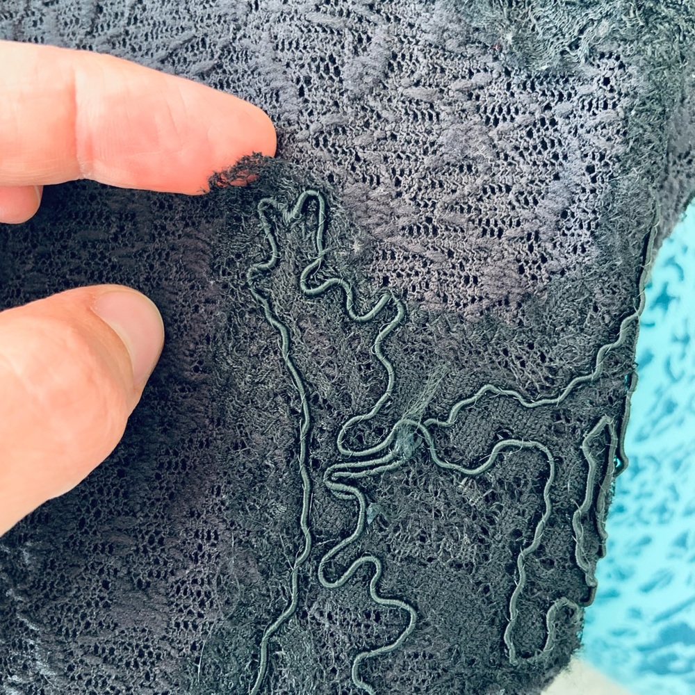 Free People Black Sheer A-Line Dress - Picture 10 of 11